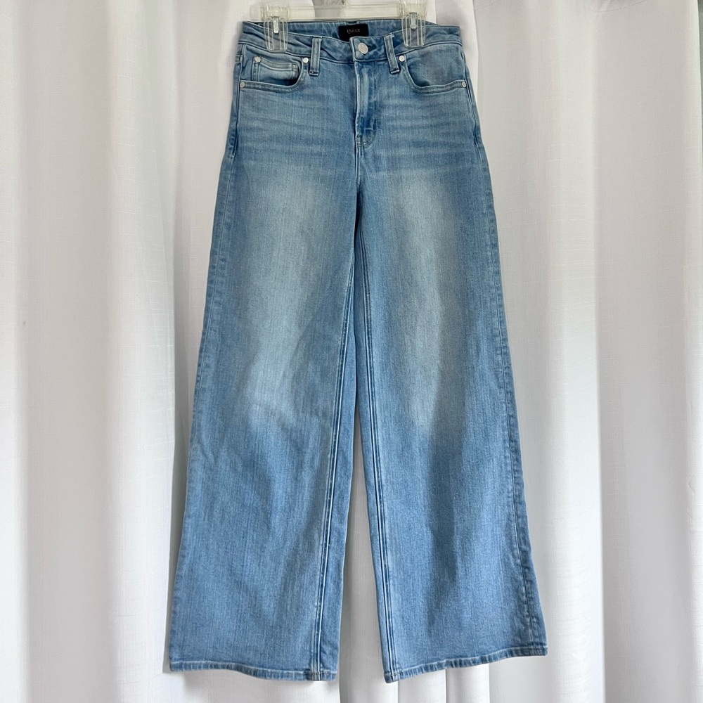 Quince Stretch High Rise Wide Leg Jeans 26